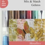 Gelatos watersoluble crayons, metallic tones, 15 pieces