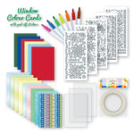 3.9492 Window Colour Cards Christmas Kit – set inhoud